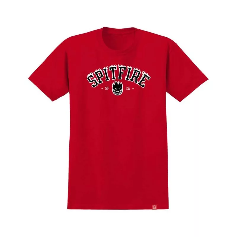 Spitfire Wheels / T-Shirt Youth  Team BigHead Flames / Red
