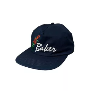 Baker Cap Roses Navy Snapback