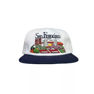 Real Sanfrancisco Snapback White Navy